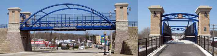 Fred Meijer River Valley Rail Trail over M-66