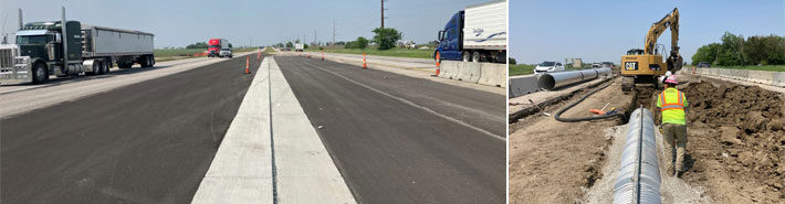 I-35 Overpass Roadway - Slotted Drain