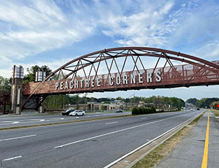 Peachtree Corners Pedestrian Truss Bridge